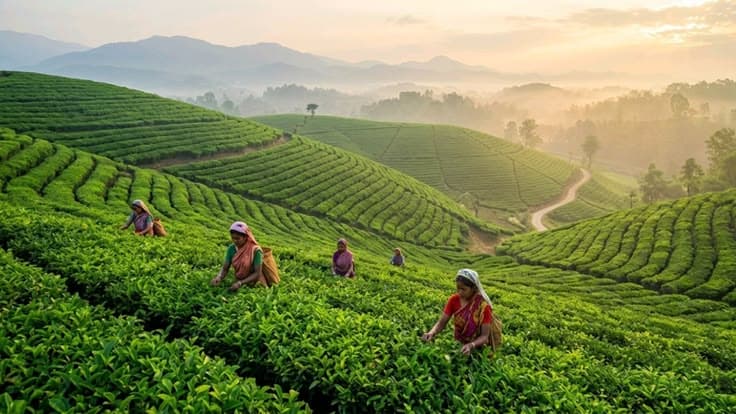 Tea Gardens in Jaflong
